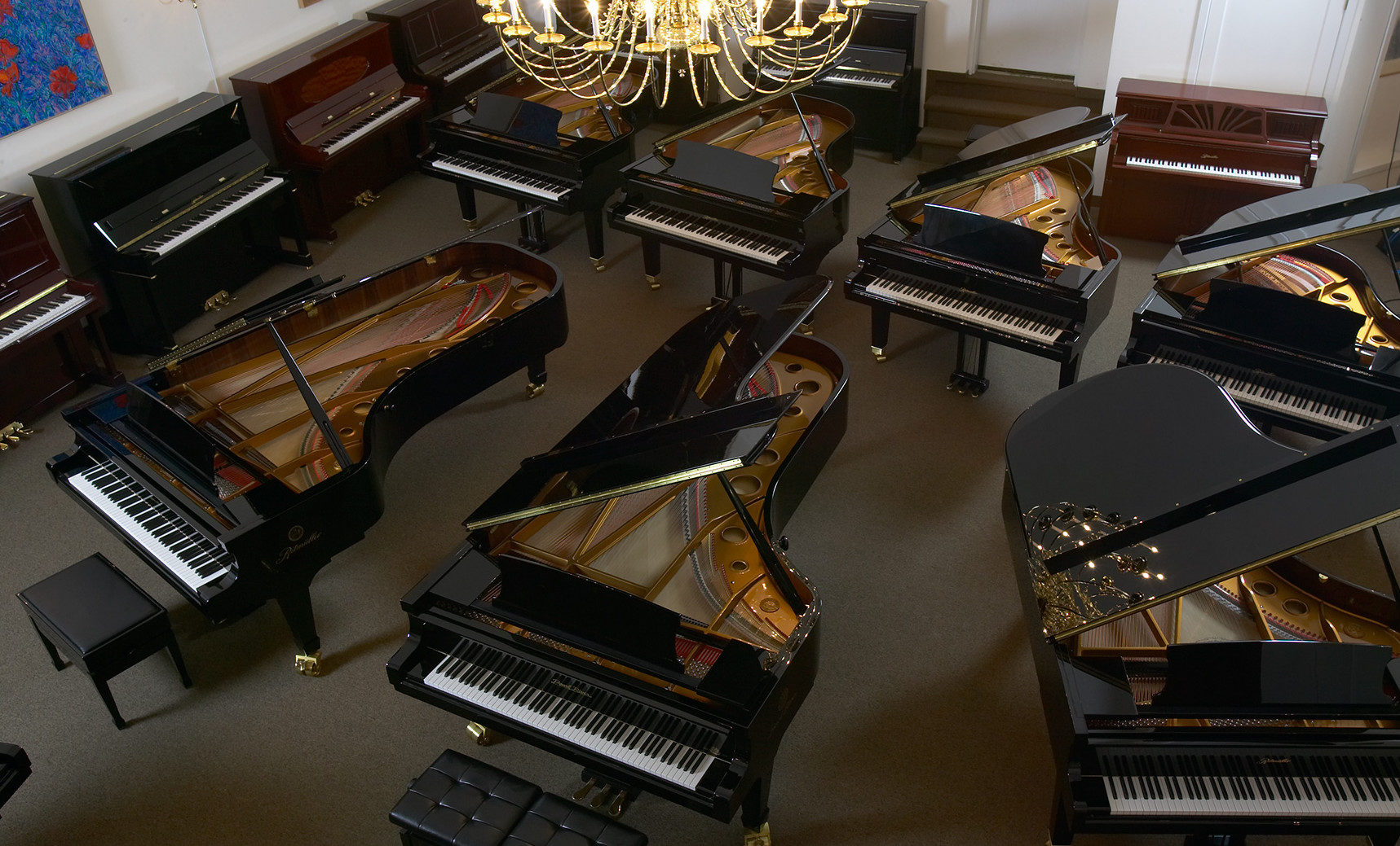 Piano Showroom of Uprights and Grands